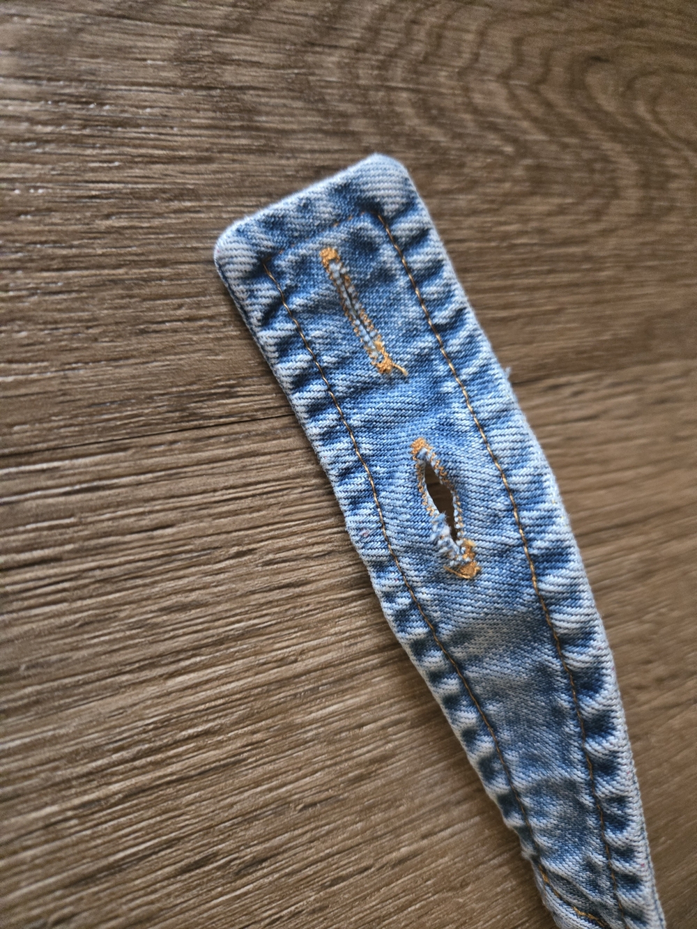 Lulu's Denim Halter Mini Dress in Light Blue - Picture 9 of 9